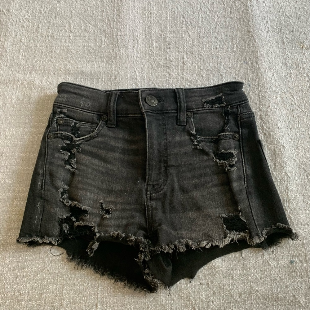 American eagle, black shorts, size 00